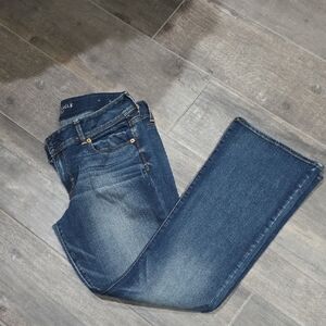 American Eagle Outfitters Dark Blue Straight Leg Jeans